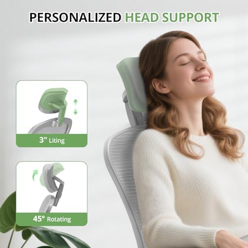 Synorla Office Chair|330LBS Capacity Ergonomic Desk Chair