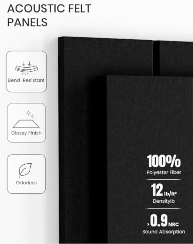 Fluxynara 36" x 24" Large Felt Bulletin Board, Black