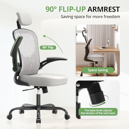 Synorla Office Chair|330LBS Capacity Ergonomic Desk Chair