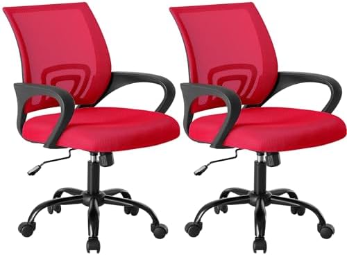 OLIXIS Ergonomic Office Chair 2 Pack, Home Desk Mesh Chairs, Lumbar Support