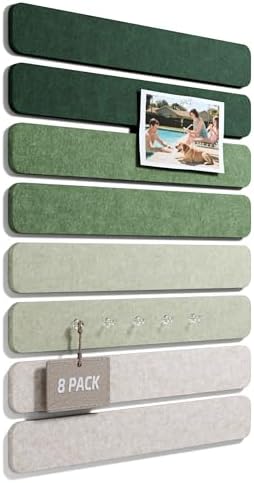 Fluxynara 13" x 2" Felt Wall Panels, Sagewood