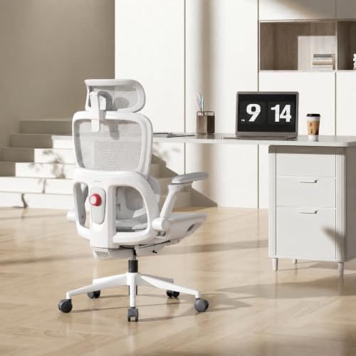 SIHOO B300 PRO Comfy Ergonomic Office Chair Without FOOTREST, White