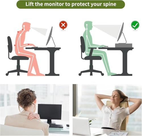 gianotter Monitor Stand with Drawer and 2 Pen Holders
