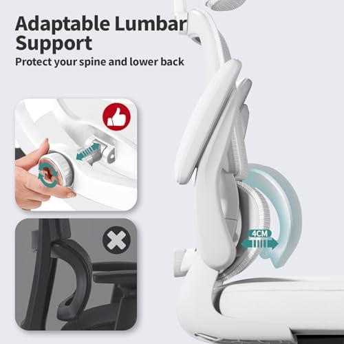 TRALT Office Chair Ergonomic Desk Chair - Gaming Chair with Lumbar Support