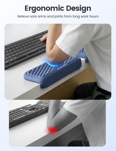 Vaydeer 2Pcs Elbow Rest Pad for Desk, L-Shaped Armrest Ergonomic Support