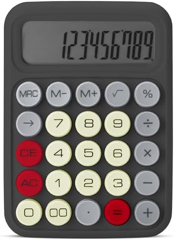 Mr. Pen- Mechanical Switch Calculator, 12 Digit Large LCD Display