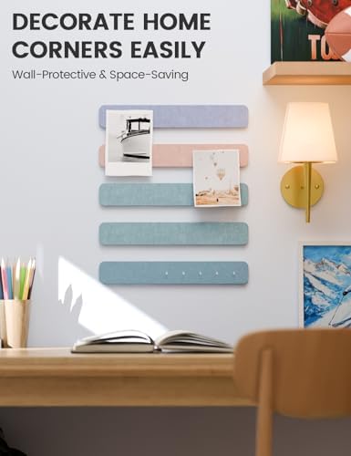 Fluxynara 13" x 2" Felt Wall Panels, Coastal Haze