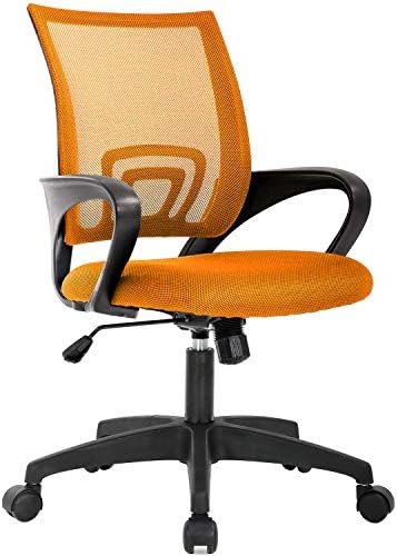 BestOffice Ergonomic Office Chair | Mid-Back Swivel Desk Chair | Orange