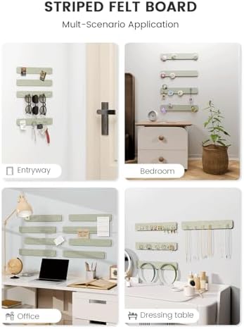 Fluxynara 13" x 2" Felt Wall Panels, Sage