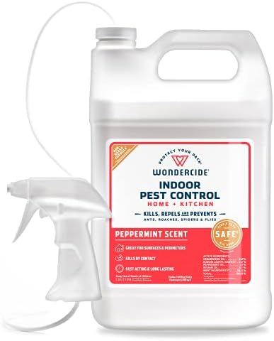 Wondercide - Indoor Pest Control Spray for Home & Kitchen Peppermint 128 oz