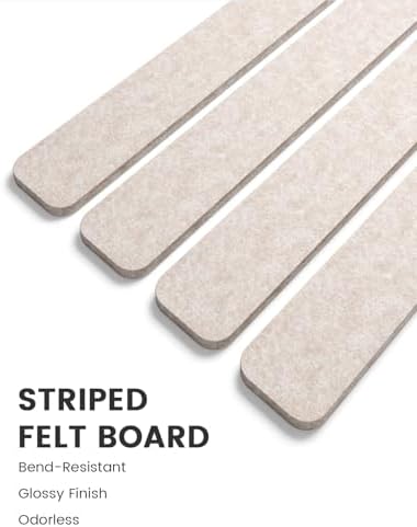 Fluxynara 13" x 2" Felt Wall Panels, Oatmeal