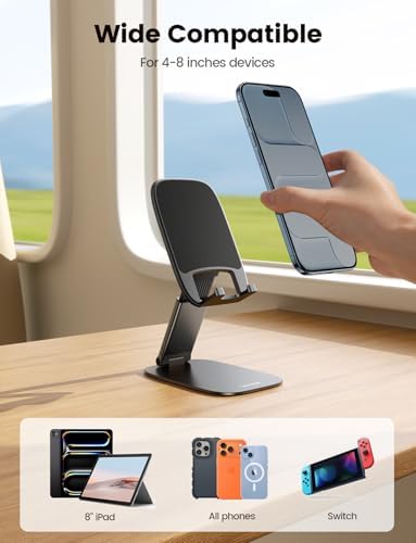 Lamicall Ultra-Thin Foldable Cell Phone Stand for Desk