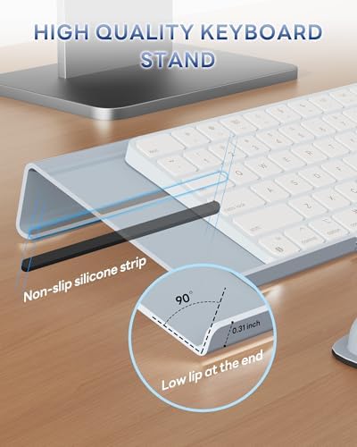 Laborio Computer Keyboard Wrist Rest, Keyboard Riser Stand for Desktop
