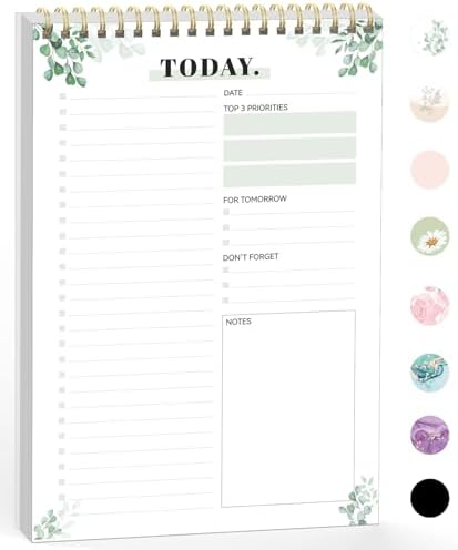 Forvencer To Do List Notepad with 52 Sheets (6.5 x9.8),To Do List Notebook