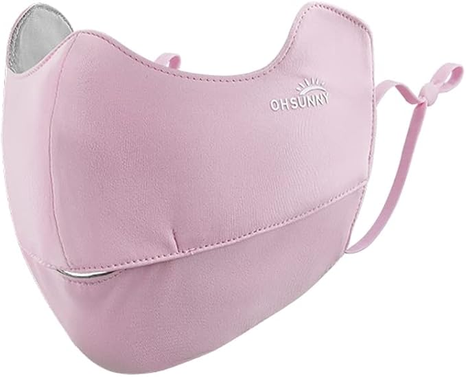 Sun Protection UPF 50+ UV Face Cover Summer Face Mask Neck Gaiter with Ear Loops SLN3M308