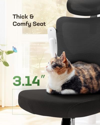 Marsail Ergonomic Office Chair with 3D Armrests, Pack of 3