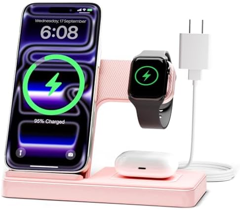 GETPALS Wireless Charger iPhone Charging Station for Apple Multiple Devices