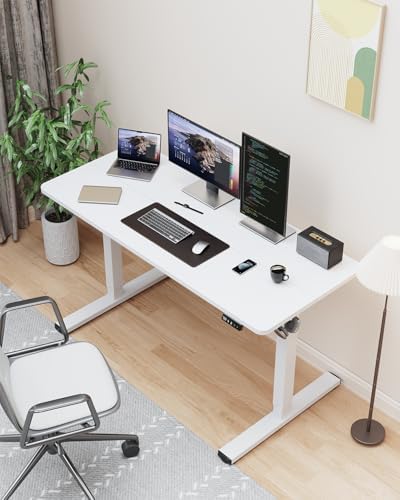 40" Small Electric Standing Desk Adjustable Height for Home Office