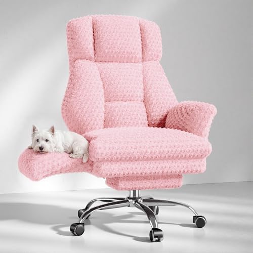 Big and Tall Office Chair, Flip Armrests for Pets & Cross Legged Sitting