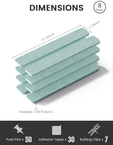 Fluxynara 13" x 2" Felt Wall Panels, Teal Blue