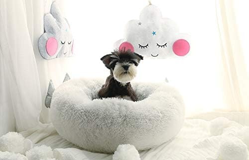 Cat Bed for Indoor Cats,Mini Plush Self Warming Kitten Bed, 20 Inch | Soft Round Fluffy Dog Bed and Cat Nest for Kittens and Small Dogs, Cozy Medium Bed for Indoor and Warm Autumn or Winter Sleep
