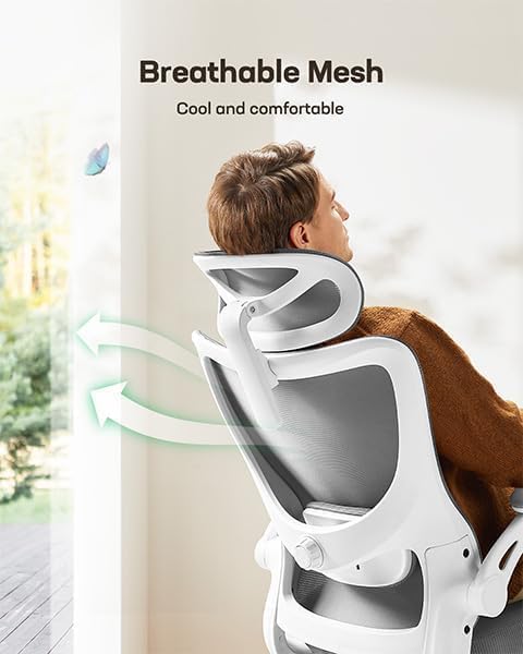 Marsail Ergonomic Office Chair with 3D Armrests, Pack of 3