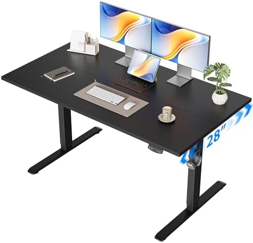 Agilestic 48 * 28 Inch Height Adjustable Electric Standing Desk, Black