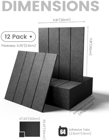 Fluxynara Felt Bulletin Board & Cork Board Alternative, Charcoal Gray
