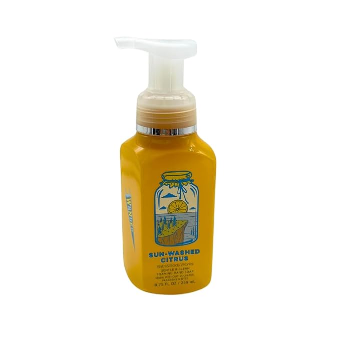 Bath & Body Works Gentle & Clean Foaming Hand Soap 8.75 fl oz (Sun-Washed Citrus & Backyard Honeysuckle)