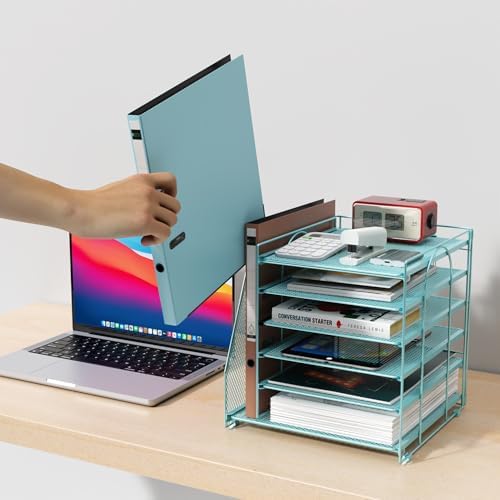 gianotter 6-Tier Paper Organizer With Magazine Holder