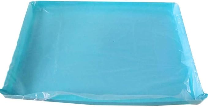 Disposable Rabbit Cage Liner, Plastic Bunny Cage Mat Film to Replace Diapers Suitable for Most Rabbit, Hamster, Guinea Pigs & All Small Animals - 50PCS Universal Toilet Film, 37.4'' x 27.6''