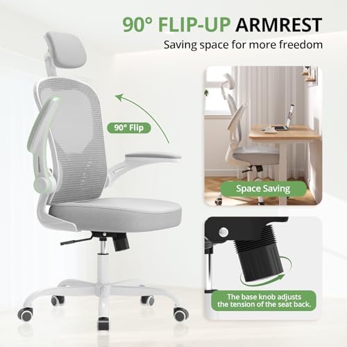 Synorla Office Chair|330LBS Capacity Ergonomic Desk Chair
