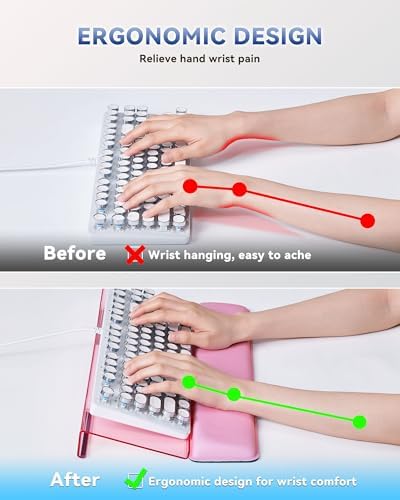 Laborio Computer Keyboard Wrist Rest, Keyboard Riser Stand for Desktop