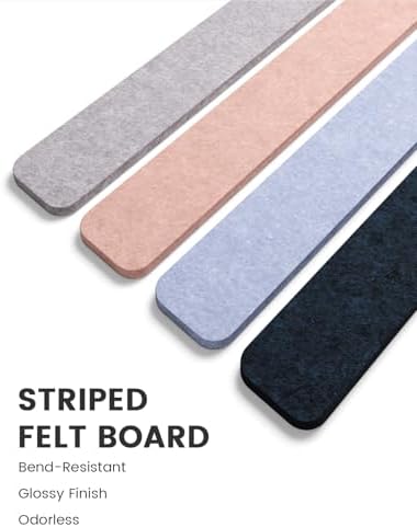 Fluxynara 13" x 2" Felt Wall Panels, Nordic Moonlight