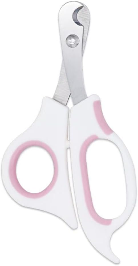 Pet Nail Clippers for Small Animals, Stainless Steel Cat Nail Trimmers with Non-Slip Handle, Safe & Sharp Claw Cutter for Puppies, Cats, Rabbits and Ferrets | Featuring Non-Slip Handle, Safe & Sharp Claw Cutter for Puppies, Cats, Rabbits and Ferrets
