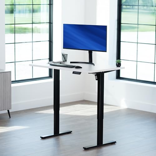 VIVO White 48 x 30 in Standing Desk, DESK-KIT-1B5W