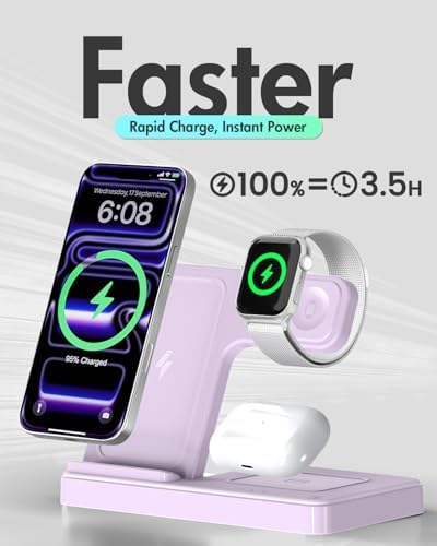 GETPALS Wireless Charger iPhone Charging Station for Apple Multiple Devices