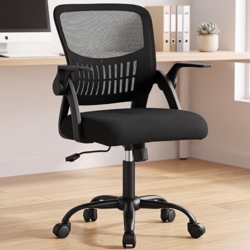 OLIXIS Ergonomic Office Desk Chair, Mid-Back Executive Computer Chair