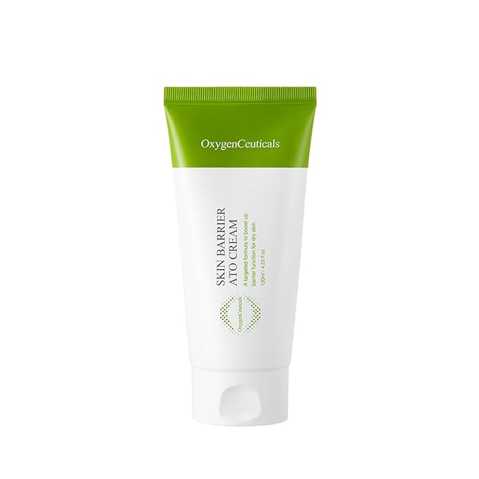 OxygenCeuticals Skin Barrier Ato Cream – Protective Cream with Fucoidan V, Shea Butter & Centella Asiatica, Clinically Proven to Strengthen Skin Barrier & Soothe Sensitive Skin. 4.05 fl.oz (120ml)