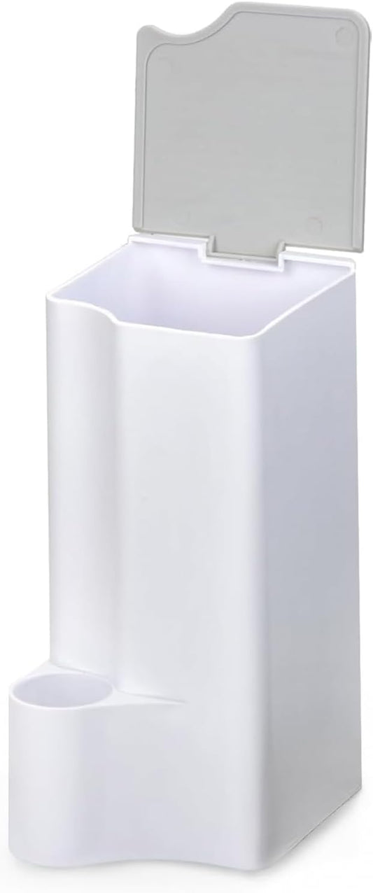 Holder for Clorox Toilet Wand, Compatible with Clorox Toilet Wand Holder only, White & Gray
