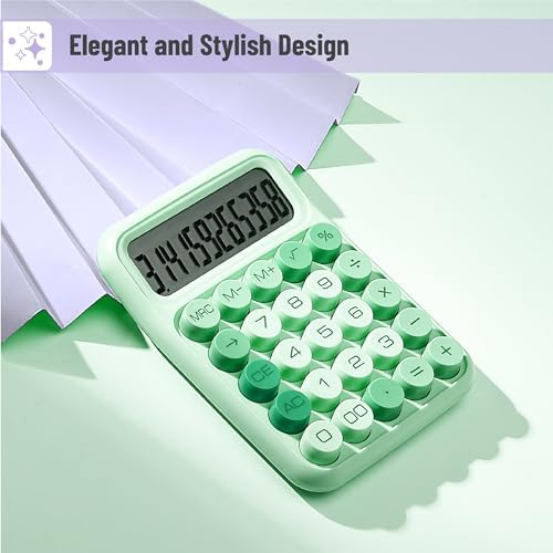 Mr. Pen- Mechanical Switch Calculator, 12 Digit Large LCD Display