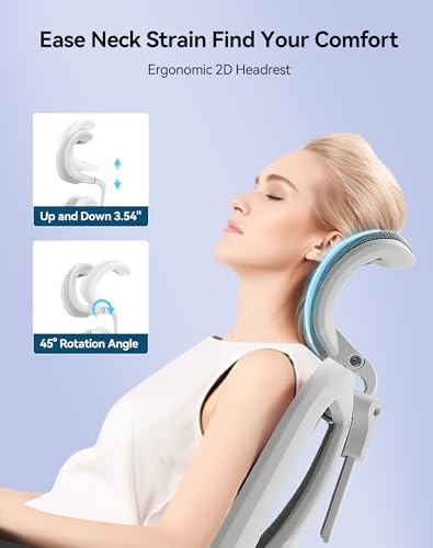 SIHOO M57 Ergonomic Office Chair, Mesh Back Desk Chair with 3D Armrests