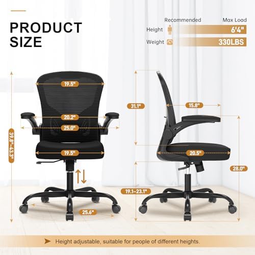 Synorla Office Chair|Ergonomic Desk Chairs (Pack of 2)