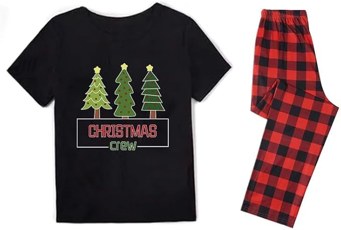 Family Christmas Pajamas Matching Sets Holiday Xmas Party Family Sleepwear Set Jammies for Couples
