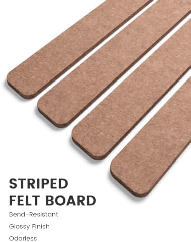 Fluxynara 13" x 2" Felt Wall Panels, Terracotta