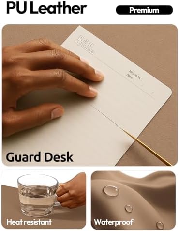 YSAGi Desk Protector&Blotter, Non-Slip Waterproof Leather Mouse Pad