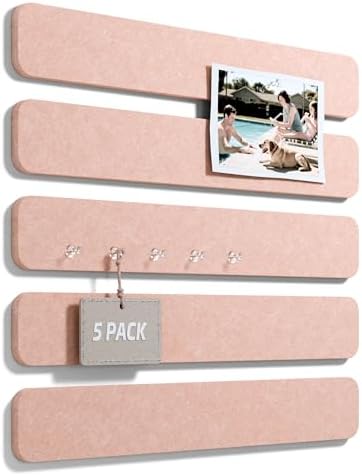 Fluxynara 13" x 2" Felt Wall Panels, Pink