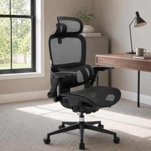 SIHOO B300 PRO Comfy Ergonomic Office Chair Without FOOTREST, Black