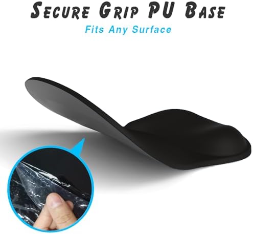 ErgoComfort Gel Wrist Rest Mouse Pad-Ergonomic Office Mousepad with Wrist Support-Non-Slip, Design Desk Accessories Mat for Home&Game Decor (06Deep Violet)