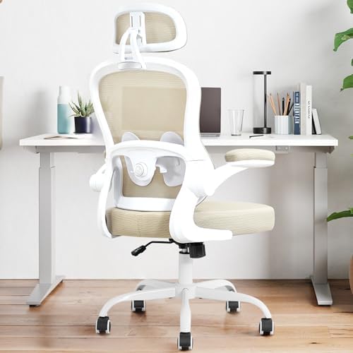 Ergonomic Office Chair,Ultra Thick Spring Cushion Desk Chair,Khaki